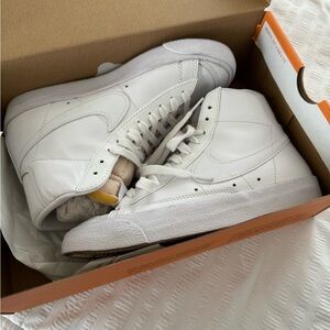 Nike White High-Top Athletic Shoes
